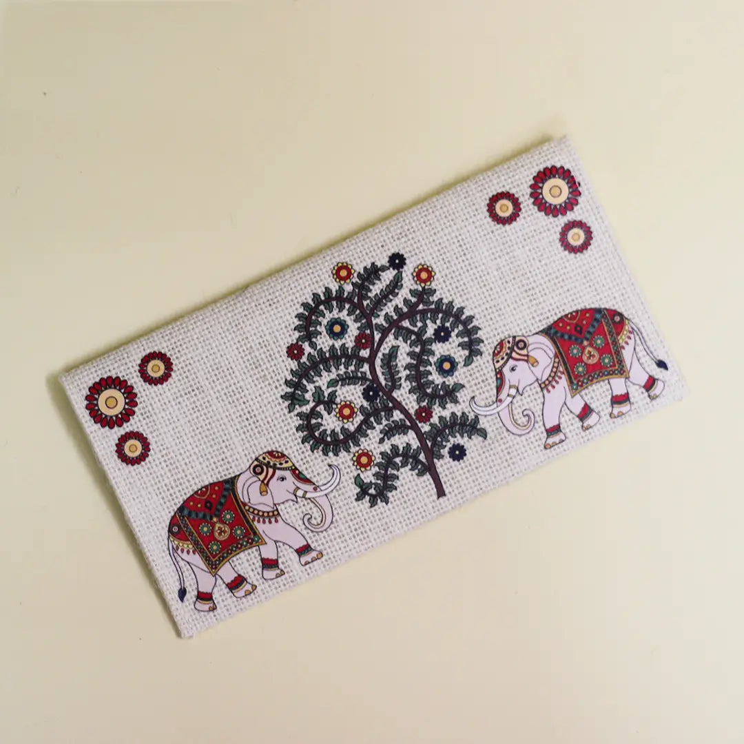 Elephant & Banyan Jute Envelope (Pack of 4)
