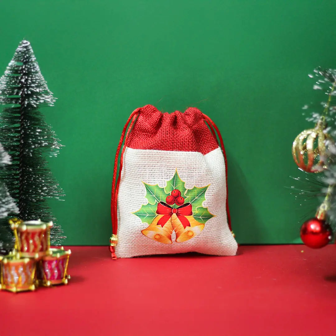 Jingle Bell Christmas String pouch