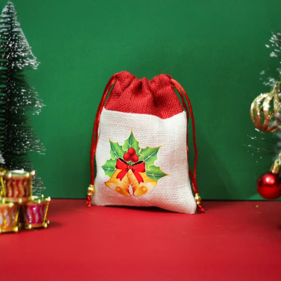 Jingle Bell Christmas String pouch