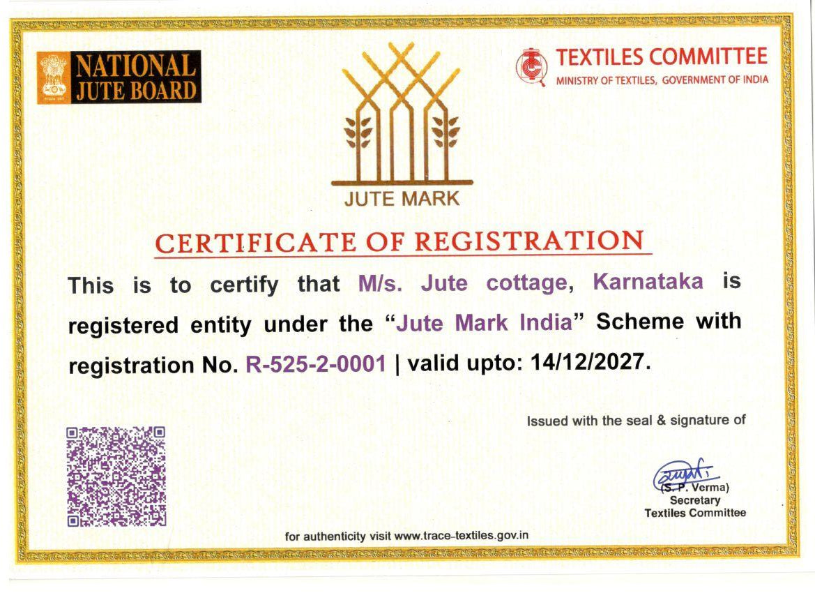 JUTE COTTAGE 3 MANGO PRINT SHOPPING ZIPPER, SUSTAINABLE, ECO-FRIENDLY, 100% GENUINE JUTE, STYLISH (BRIGHT BLUE 14X16X8)