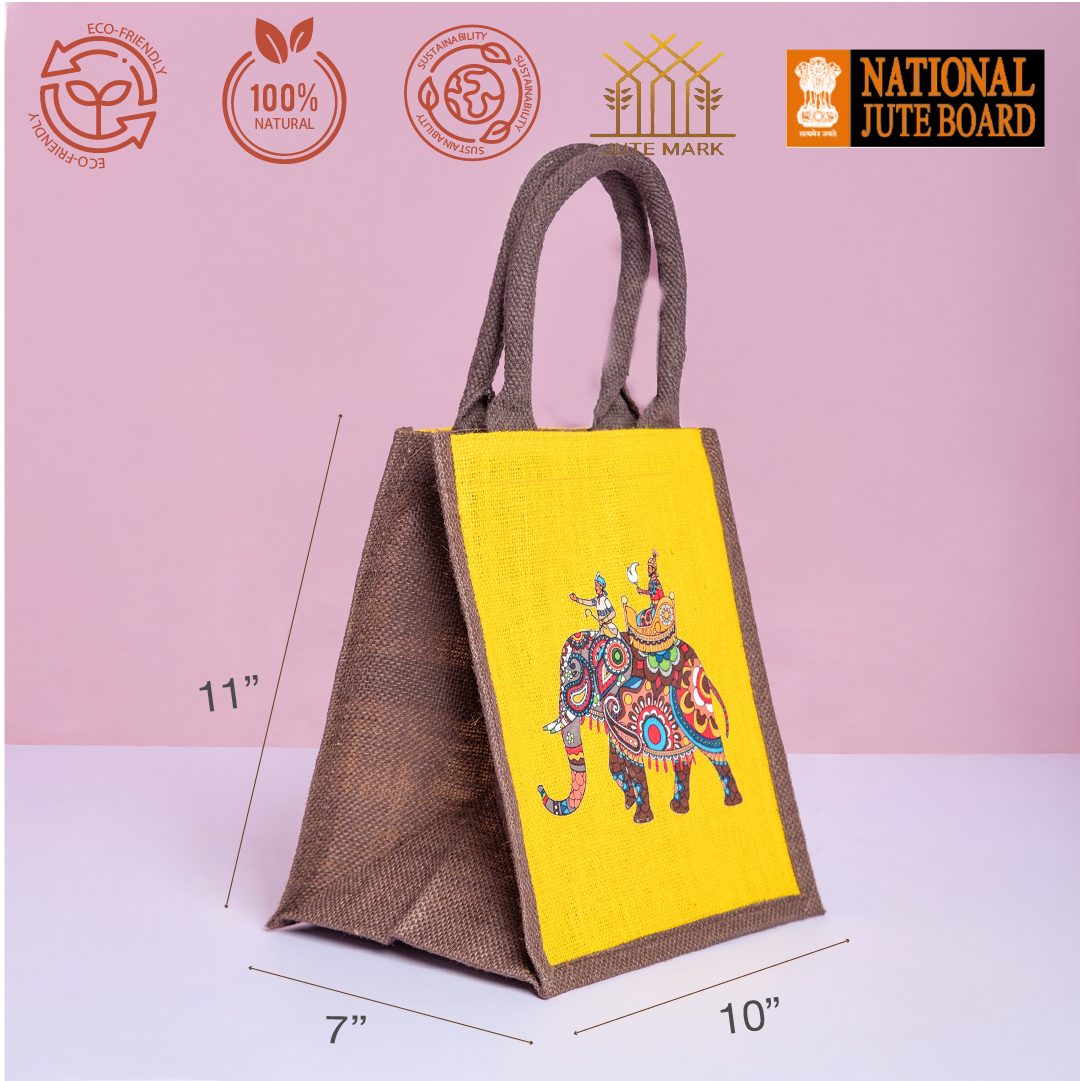 Ambari Elephant Print Lunch Bag