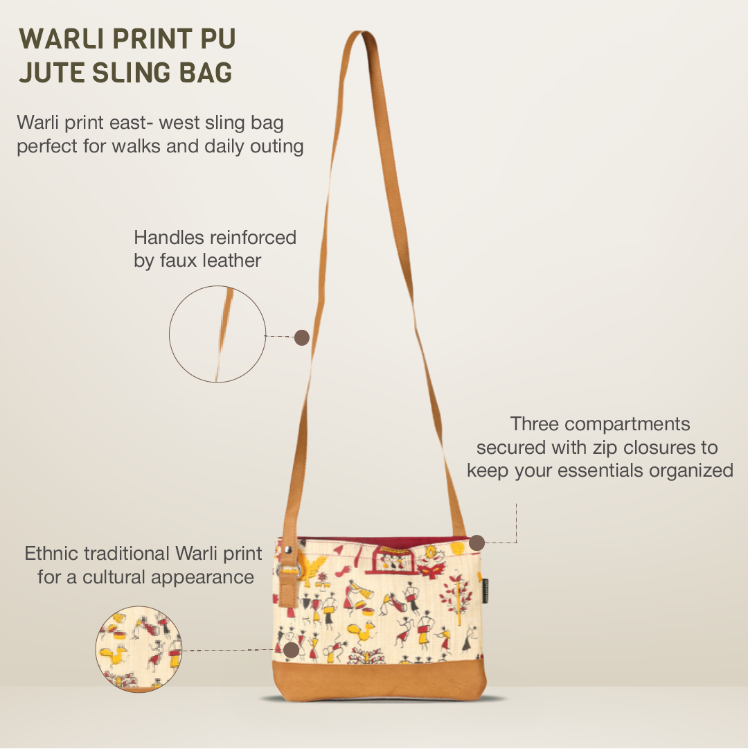 Warli Cotton sling bag