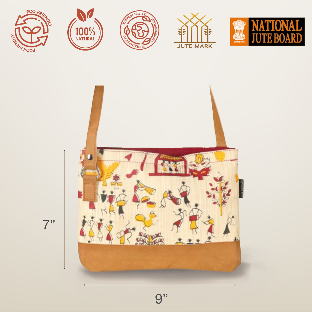 Warli Cotton sling bag