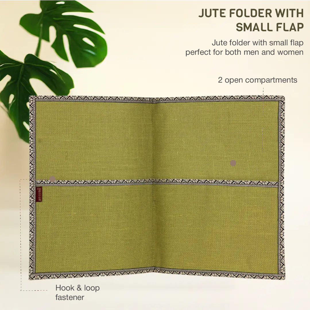 Folder with small flap