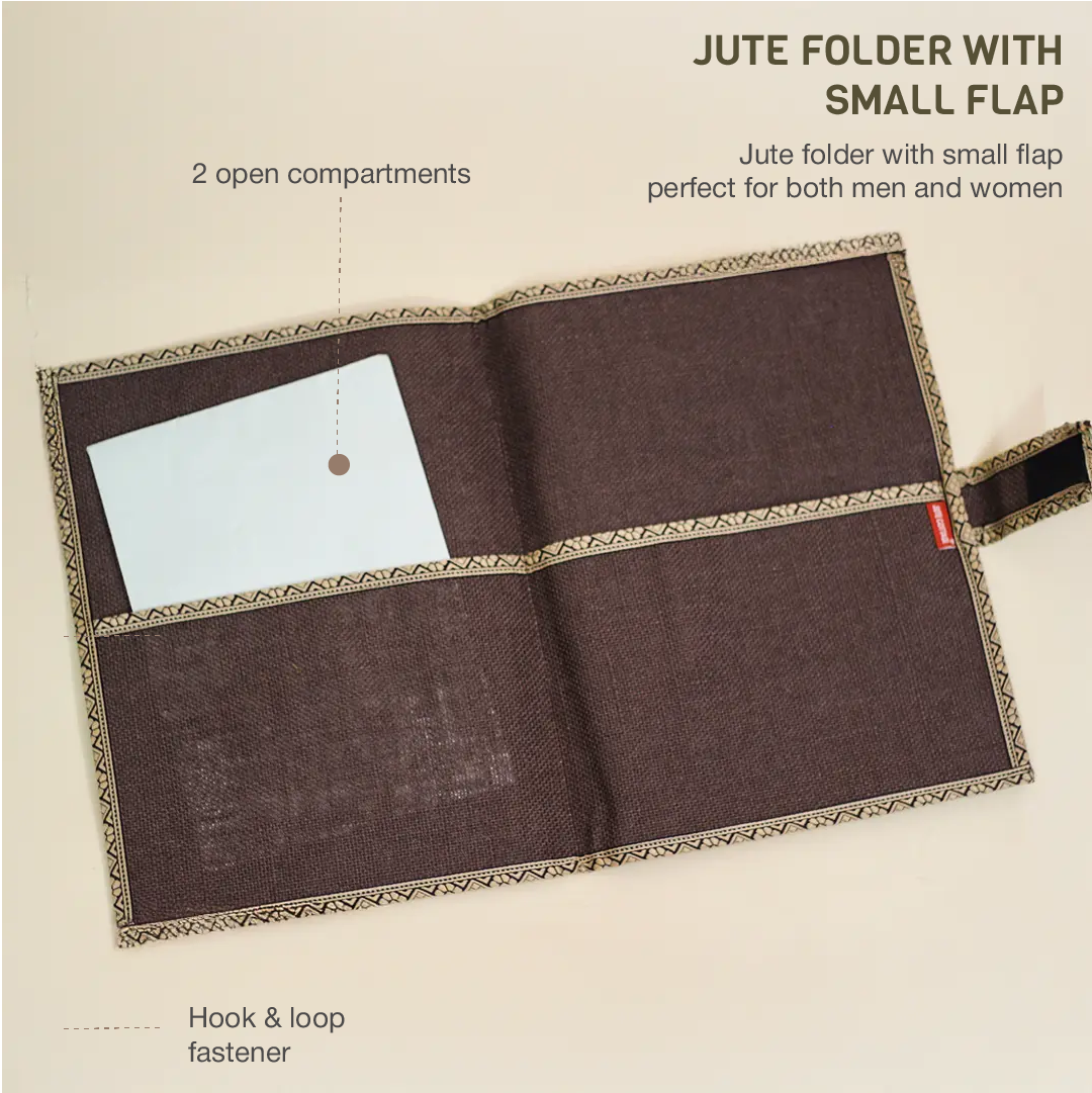 Folder with small flap