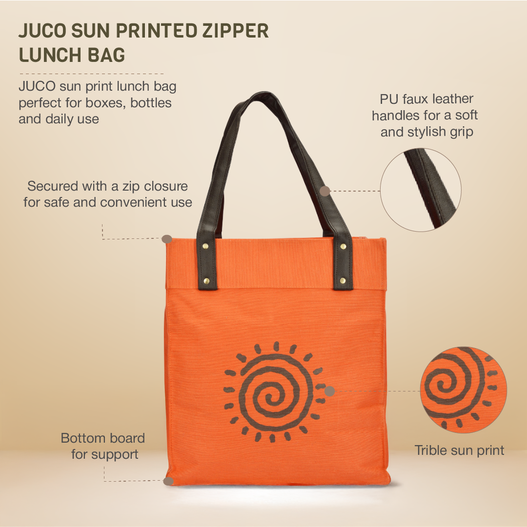 Centre Sun Motif JUCO Lunch Bag