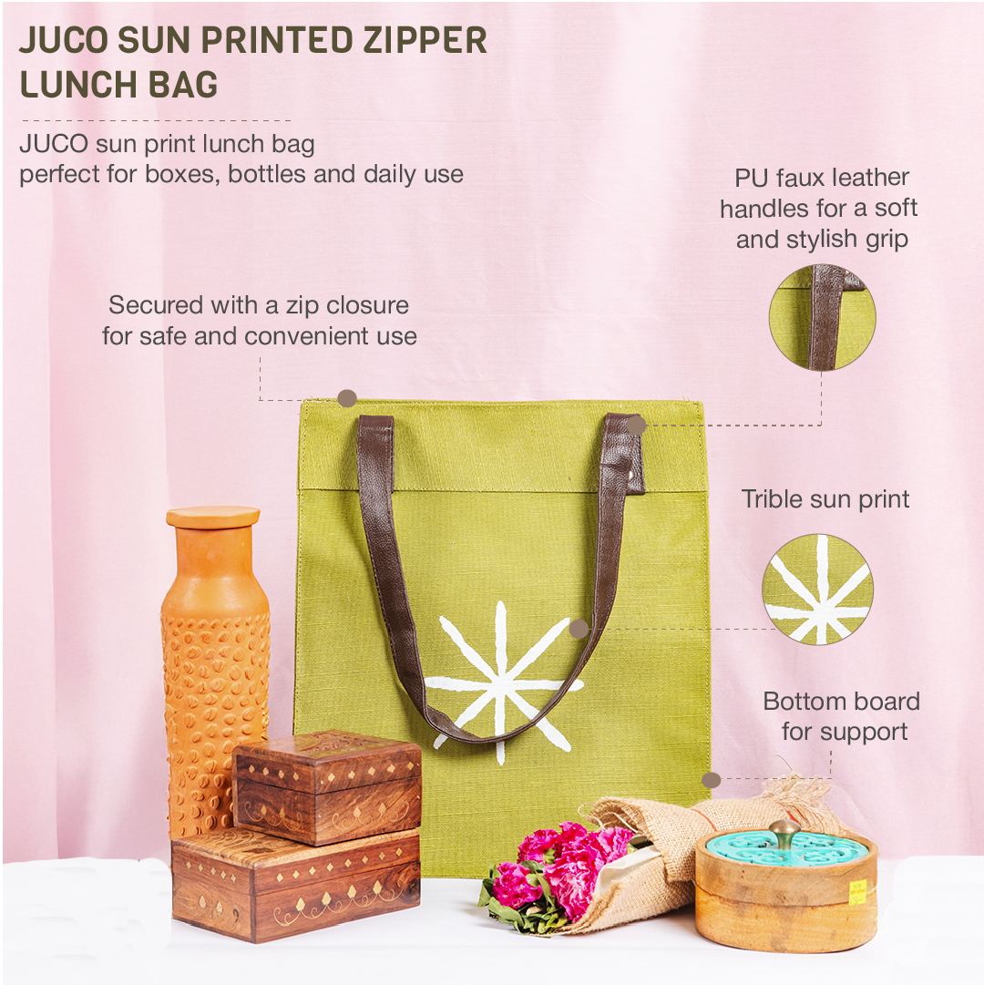 Centre Sun Motif JUCO Lunch Bag