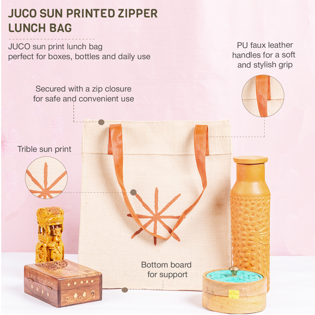 Centre Sun Motif JUCO Lunch Bag