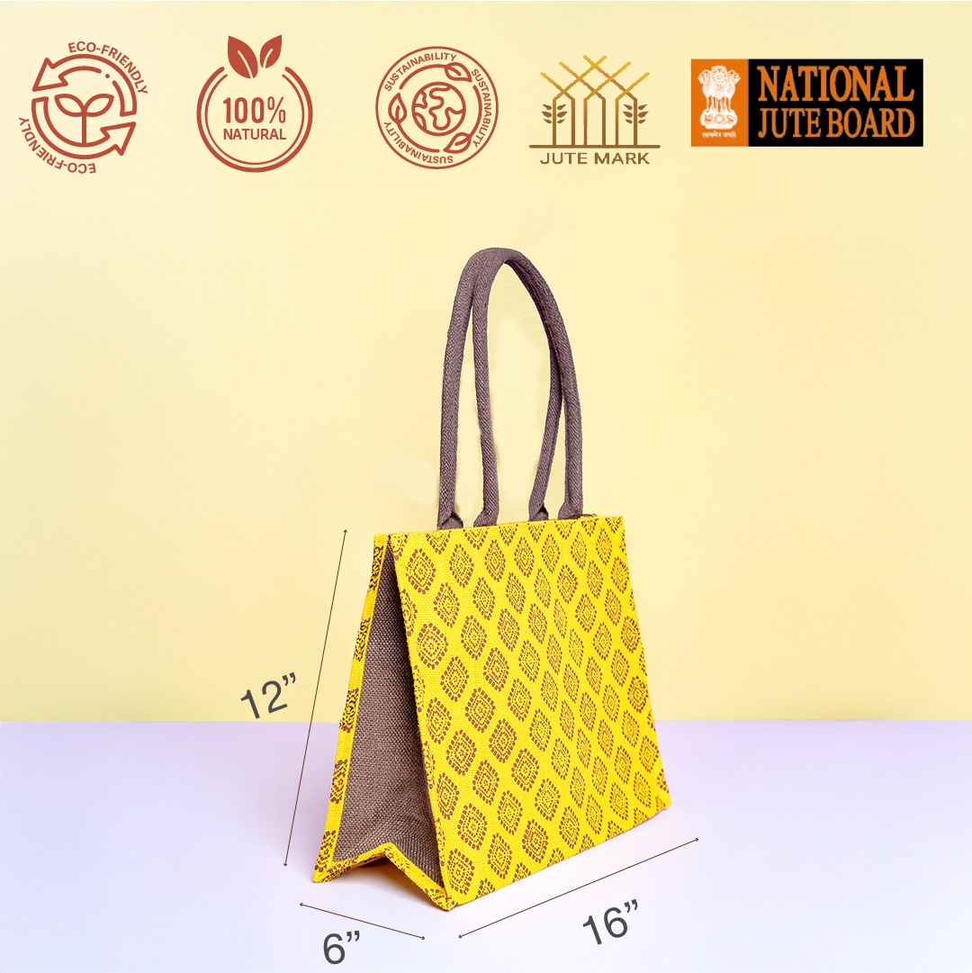 Square Diamond All over print Shopping bag
