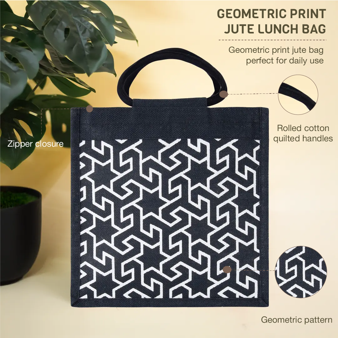 Geometric Motif Lunch bag