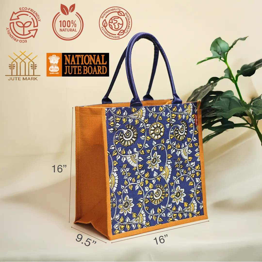 Kalamkari Print Shopping Zipper