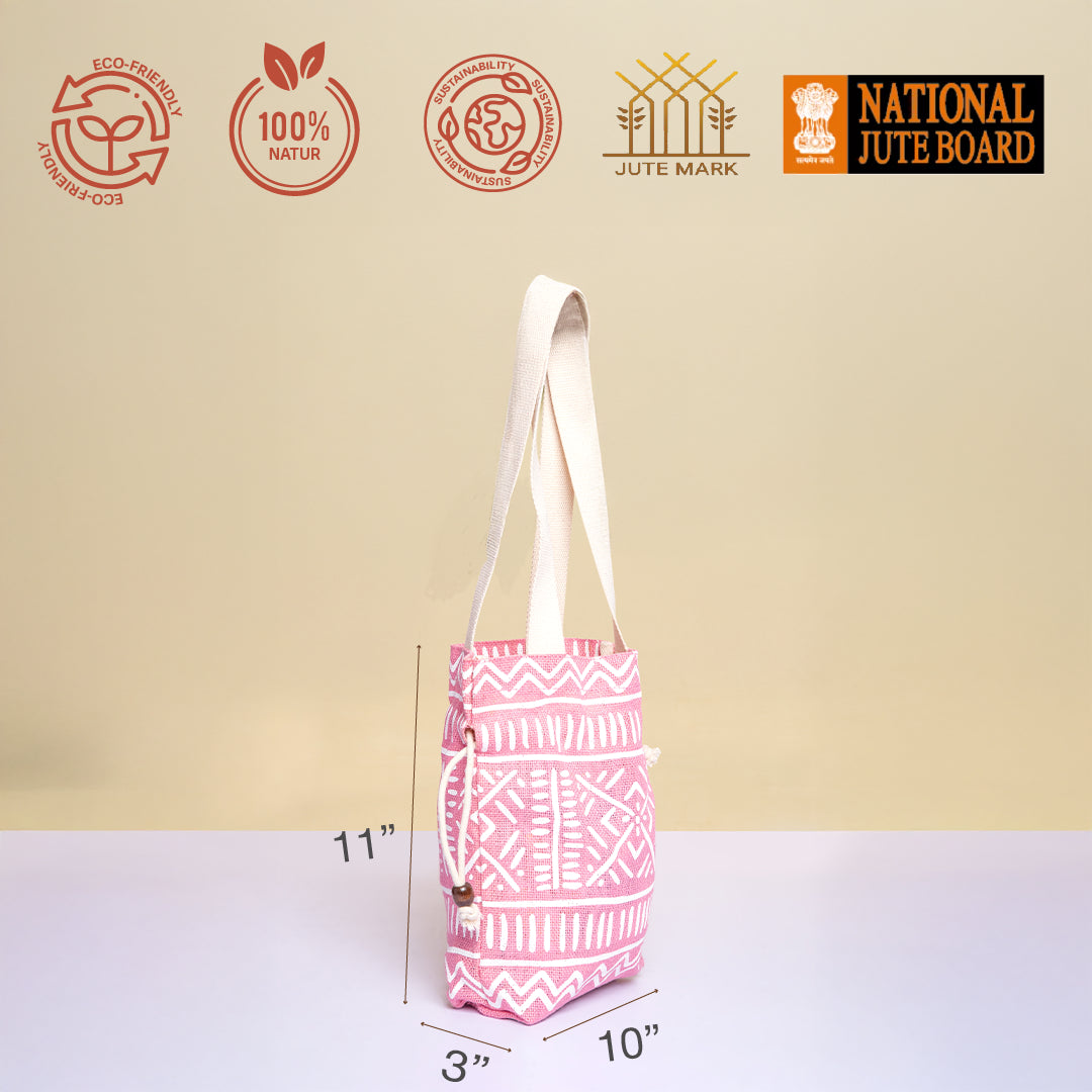 Aztec print Long potli bag