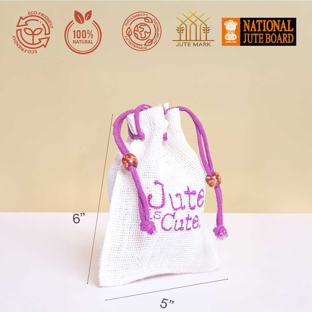 Jute is Cute Pouch(Pack of 4)