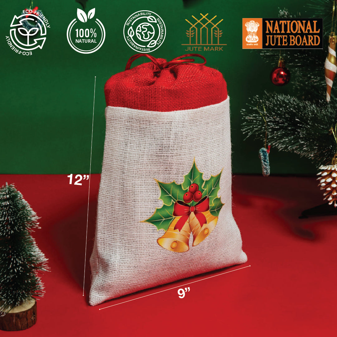 Jingle Bell Christmas String pouch