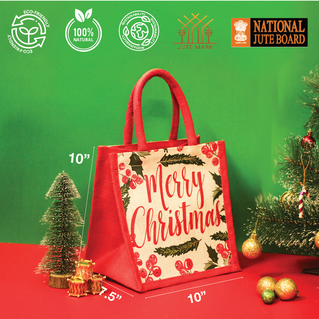 Merry Christmas Wreath Gift bag