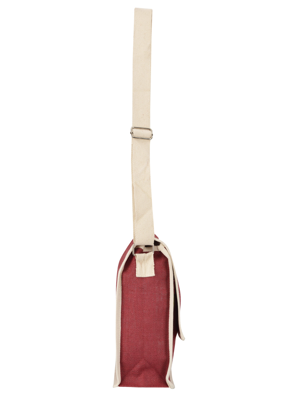 CONFERENCE BAG JUTE (D-220-MAROON)