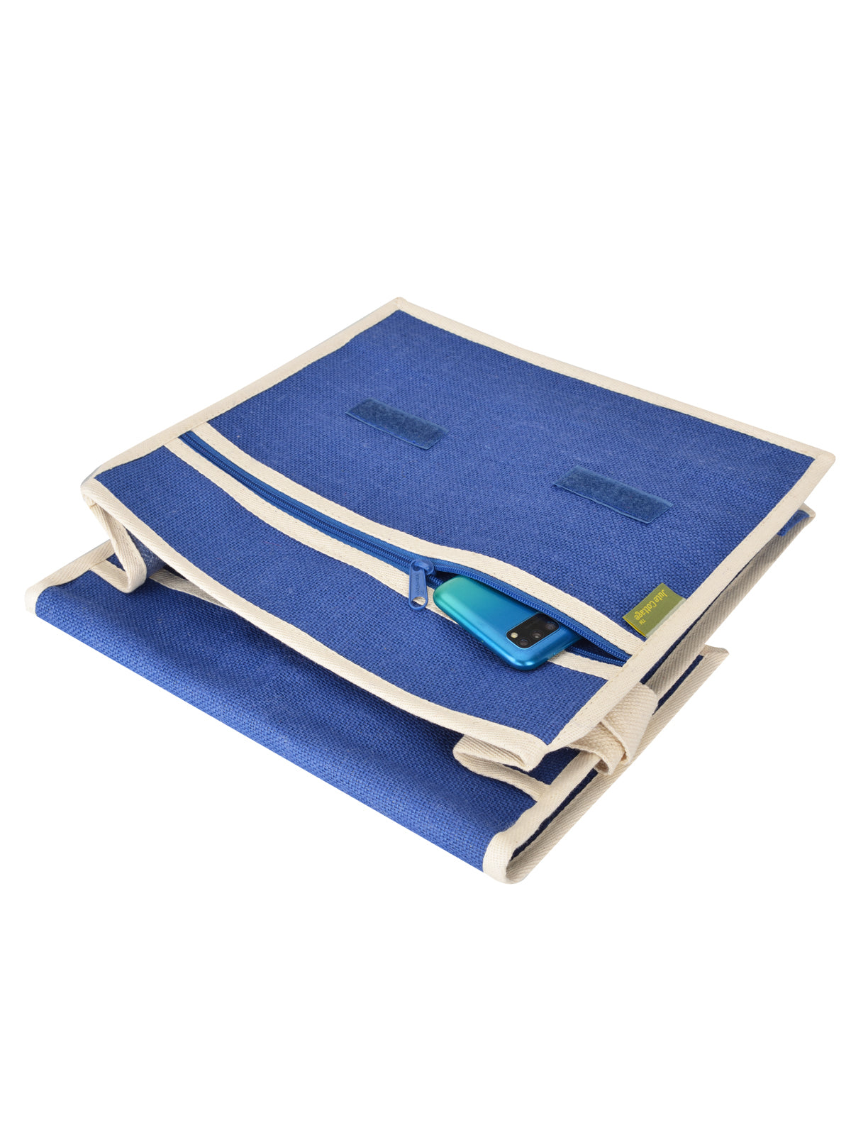 CONFERENCE BAG JUTE (D-220-BRIGHT BLUE)