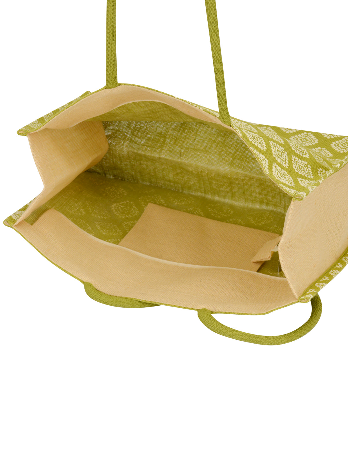 12 X 16 X 6 - SHOPPING SQUARE DIAMOND ALL OVER PRINT ZIPPER (B-216-OLIVE GREEN)