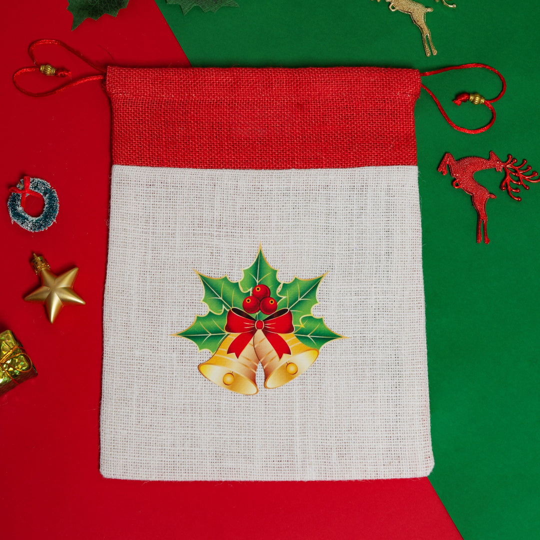 Jingle Bell Christmas String pouch