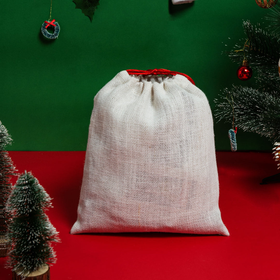 Five Trees Merry Christmas String Pouch