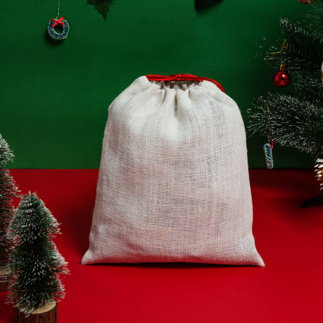 Merry Christmas Wreath String pouch