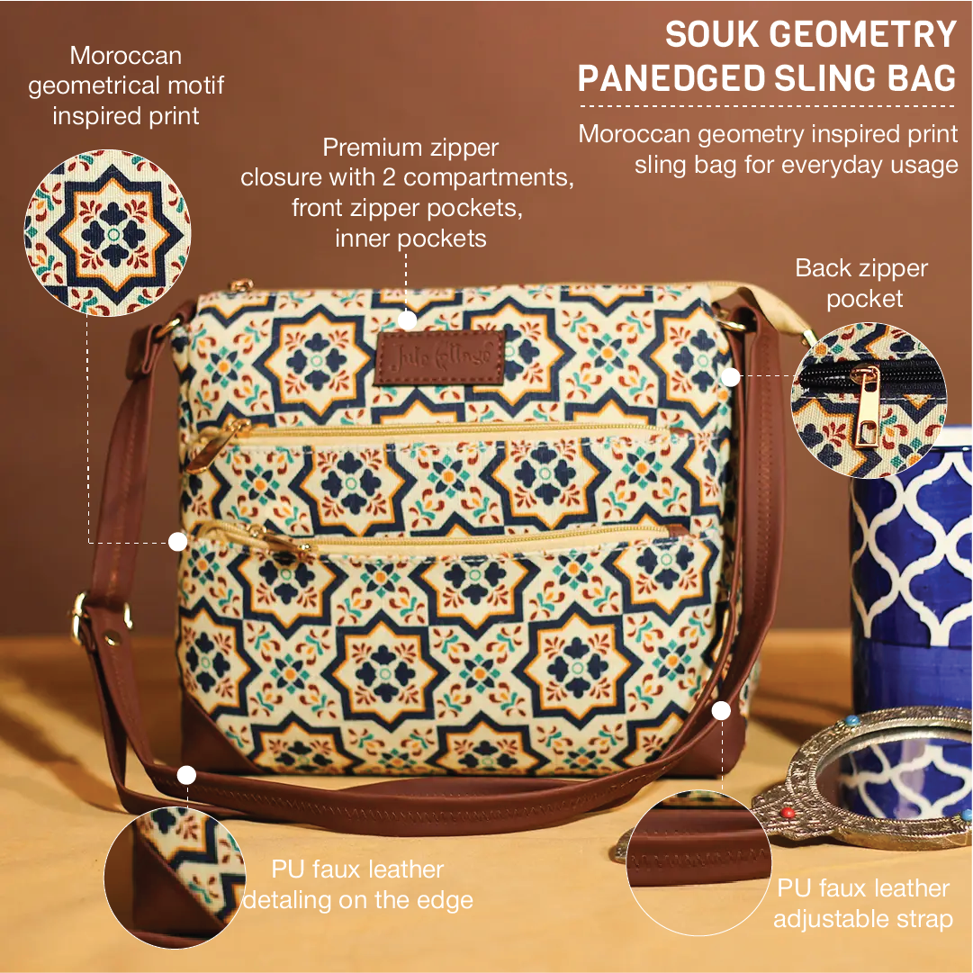 Souk Geometry PanEged Sling Bag