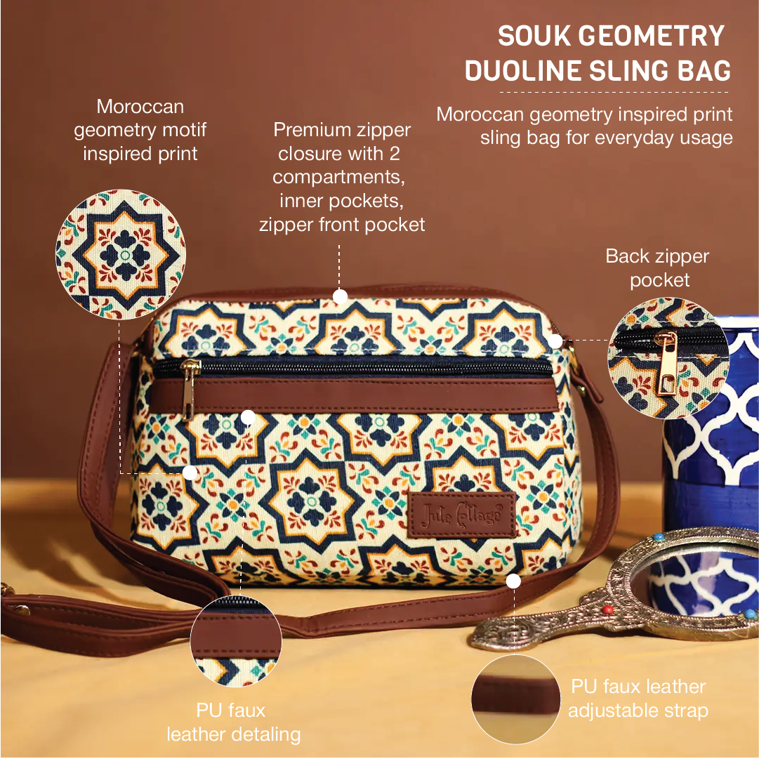 Souk Geometry Duoline Sling Bag