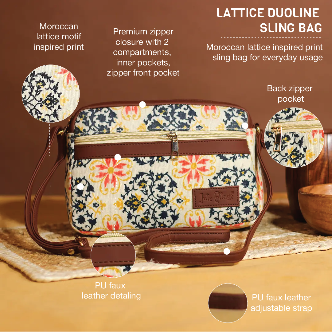 Lattice Duoline Sling Bag