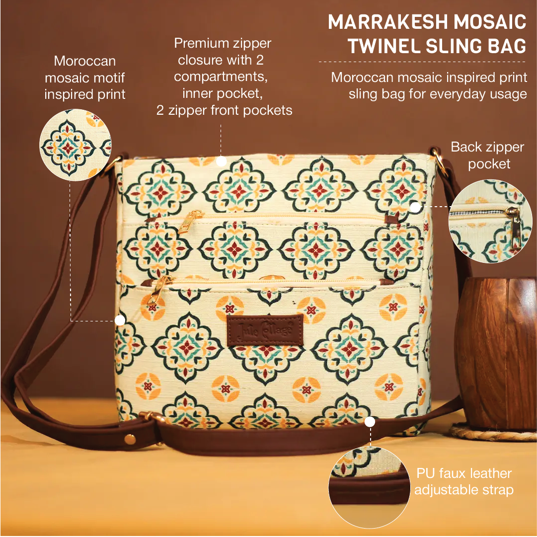 Marrakesh Mosaic TwinEl Sling Bag
