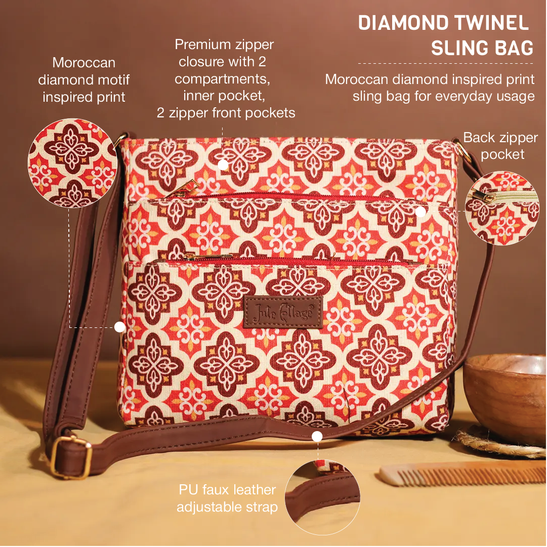 Diamond TwinEl Sling Bag