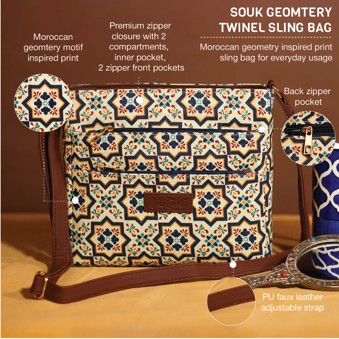 Souk Geometry TwinEl Sling Bag