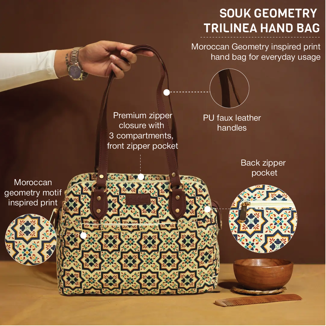 Souk Geometry Trilinea Handbag