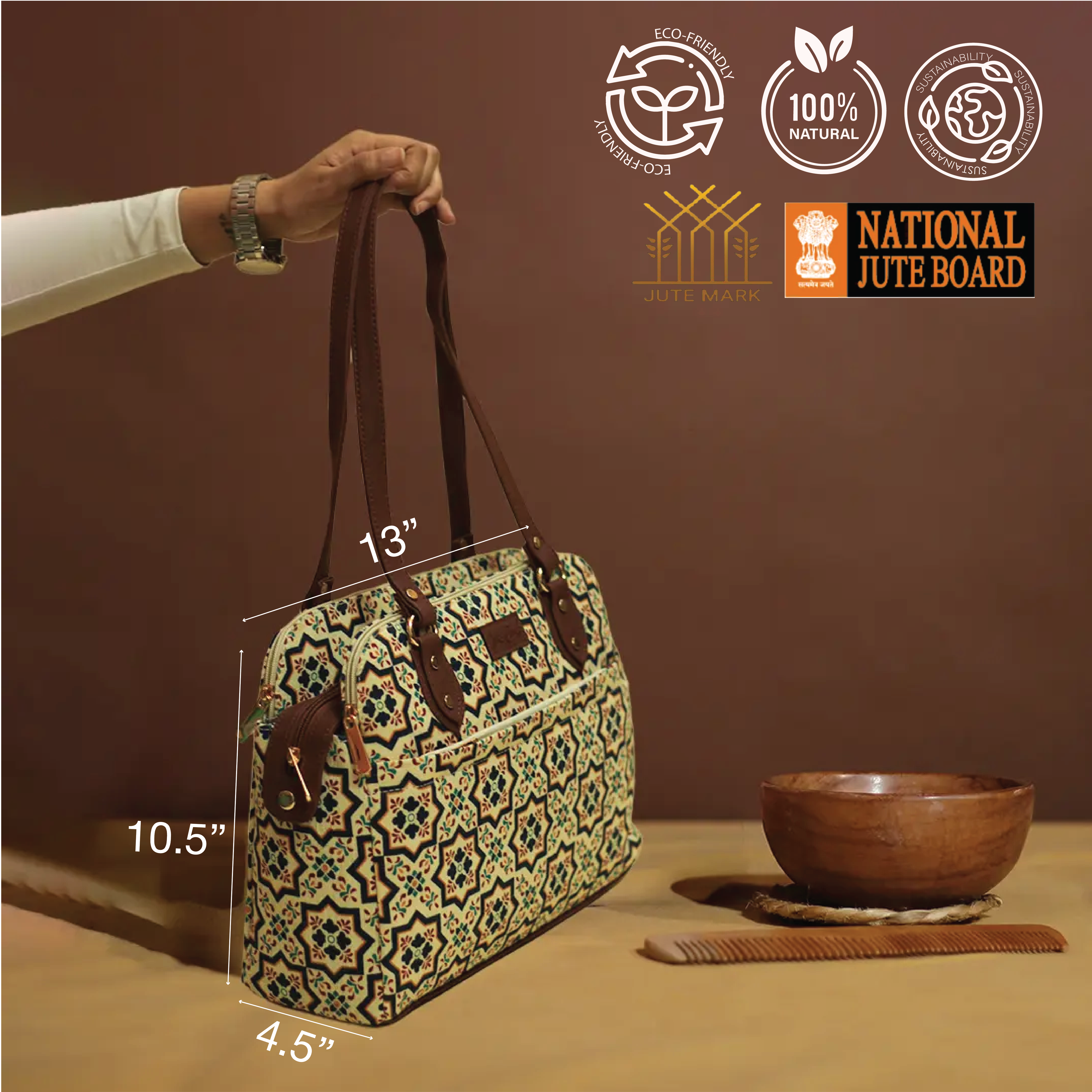 Souk Geometry Trilinea Handbag