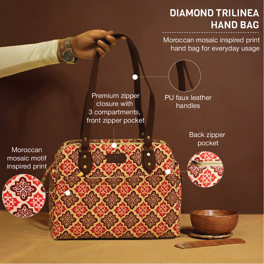 Diamond Trilinea Handbag