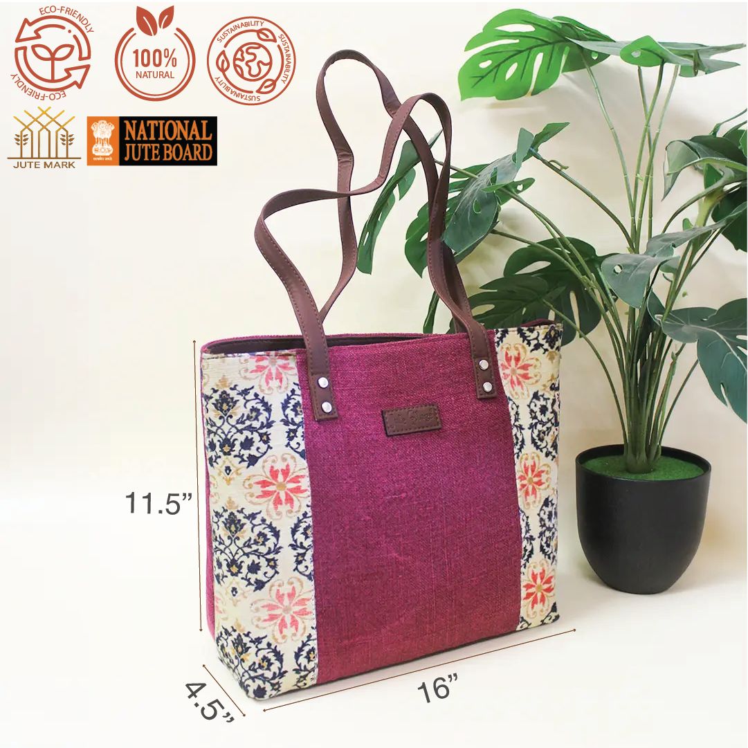 Stonewashed Lattice Workday Handbag