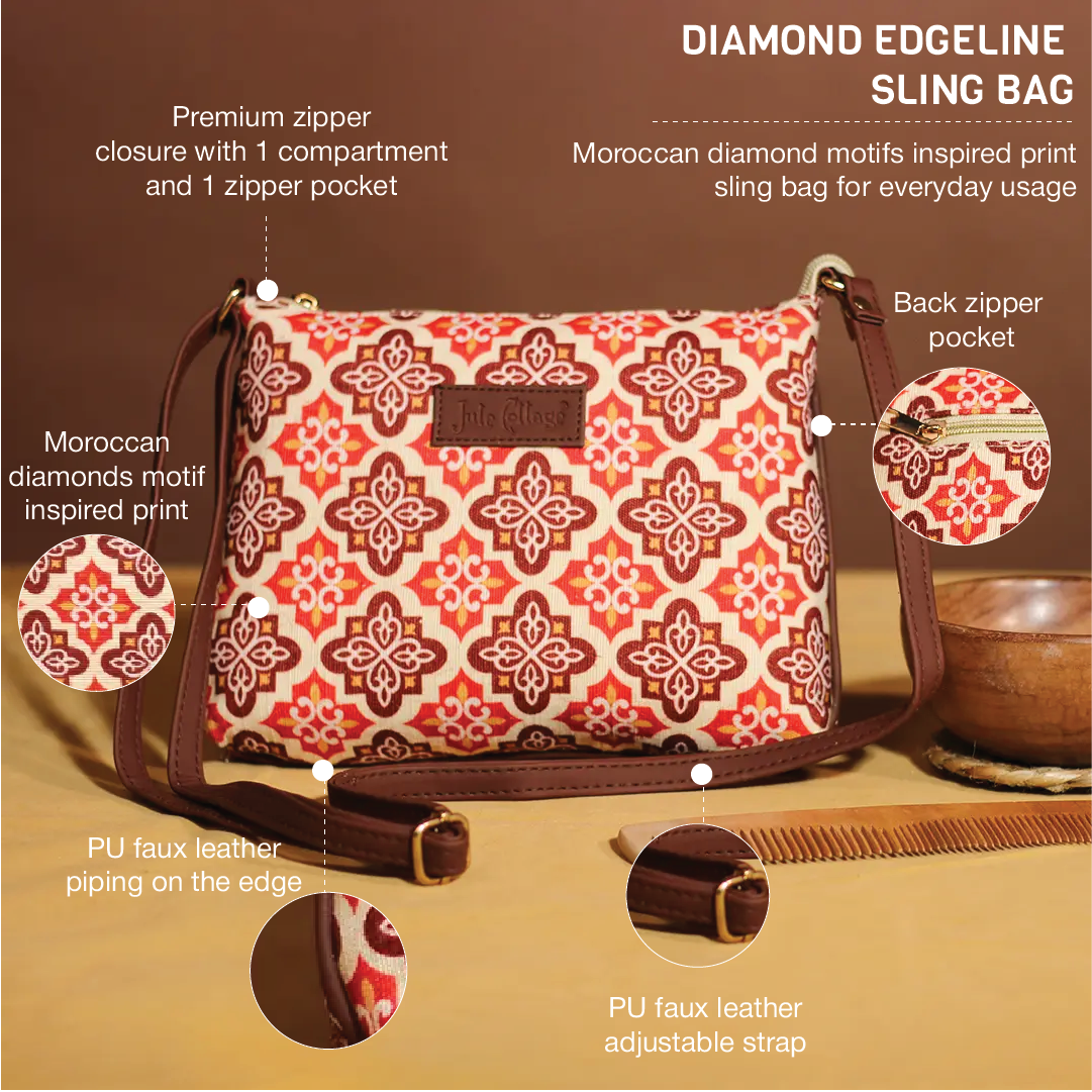 Diamond Edgeline Sling Bag