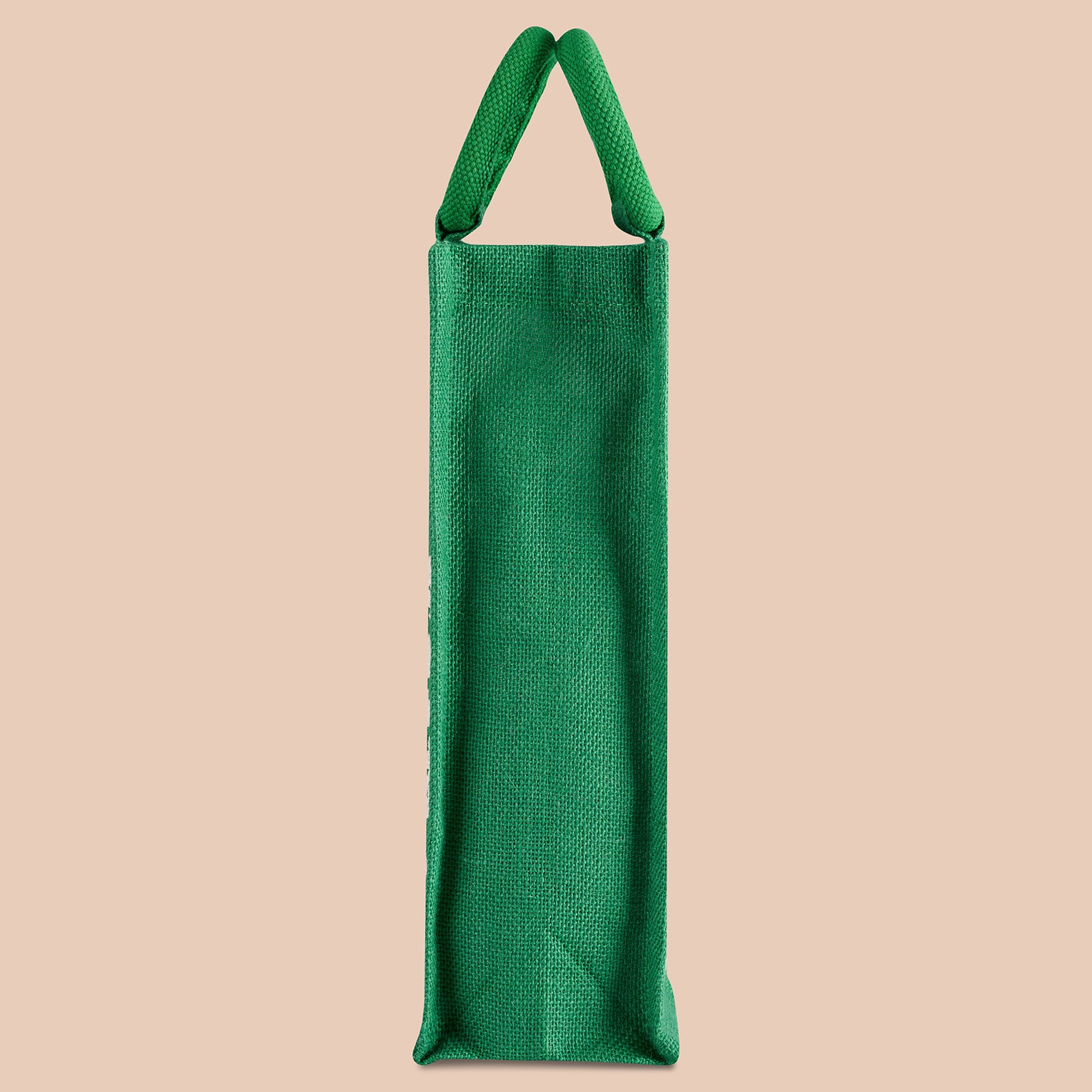 JUTE COTTAGE BOTTLE BAG WARLI PRINT, SUSTAINABLE, ECO-FRIENDLY, 100% GENUINE, STYLISH JUTE BAG (GREEN 14X5X4.5)