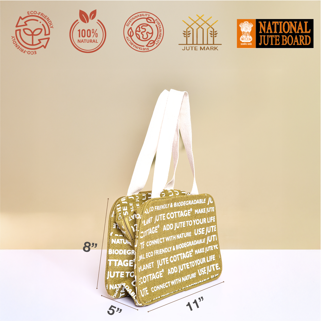 Jute Cottage Printed Lunch Bag