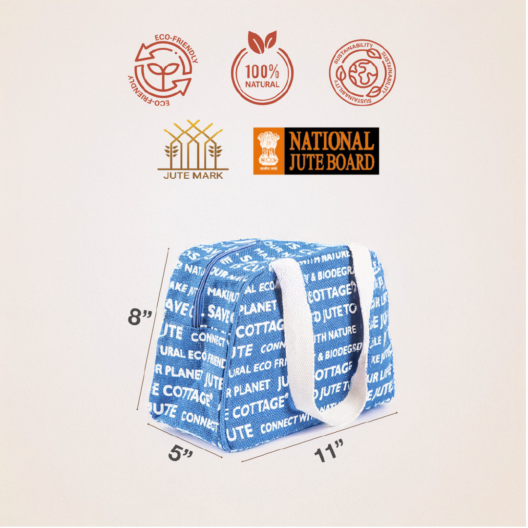 Jute Cottage Printed Lunch Bag
