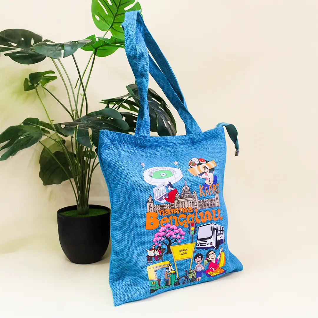 Bengaluru Stories Zipper Tote Bag