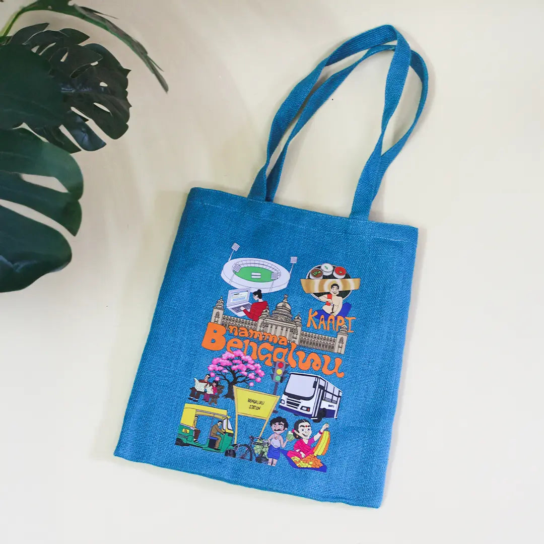 Bengaluru Stories Zipper Tote Bag