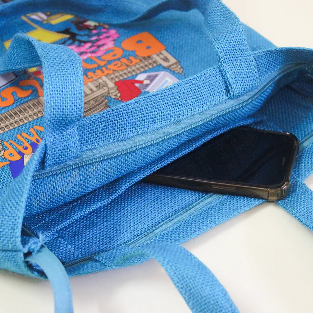 Bengaluru Stories Zipper Tote Bag