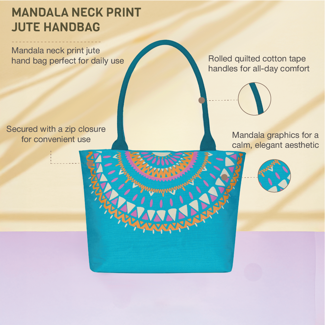 Mandala Neck print Handbag