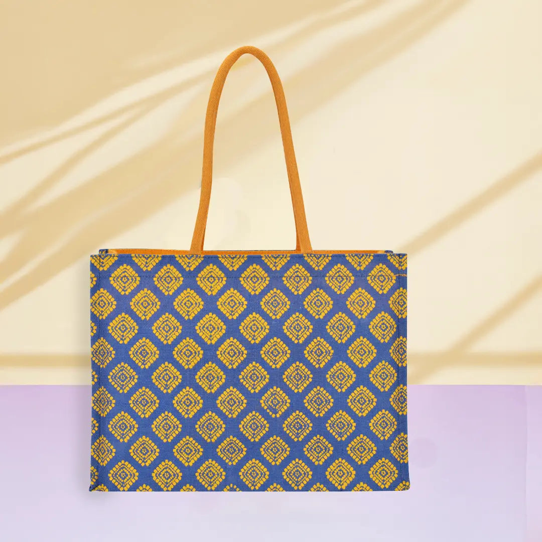Square Diamond All over print Shopping bag