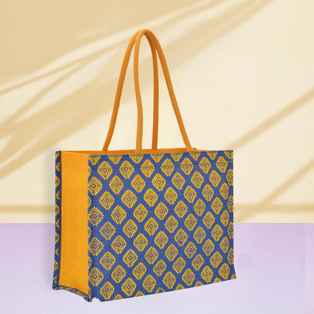 Square Diamond All over print Shopping bag