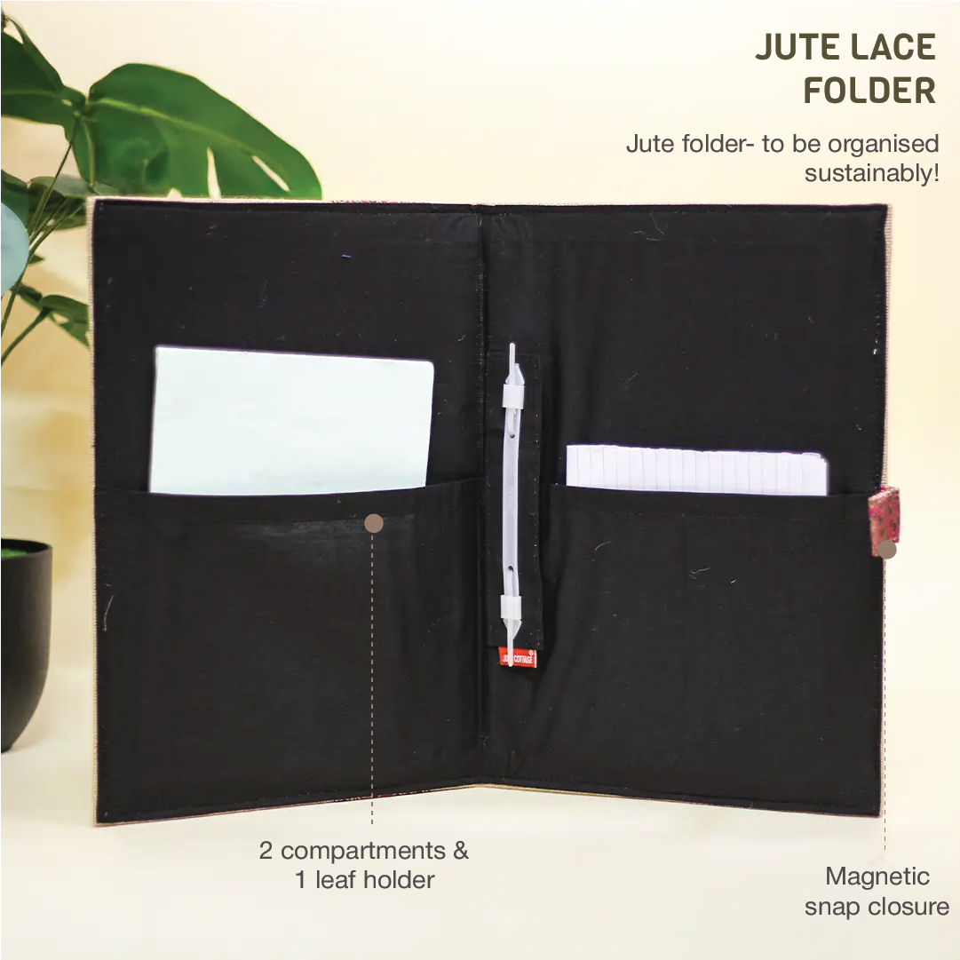Lace Jute Folder