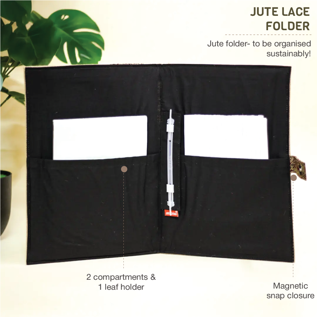 Lace Jute Folder