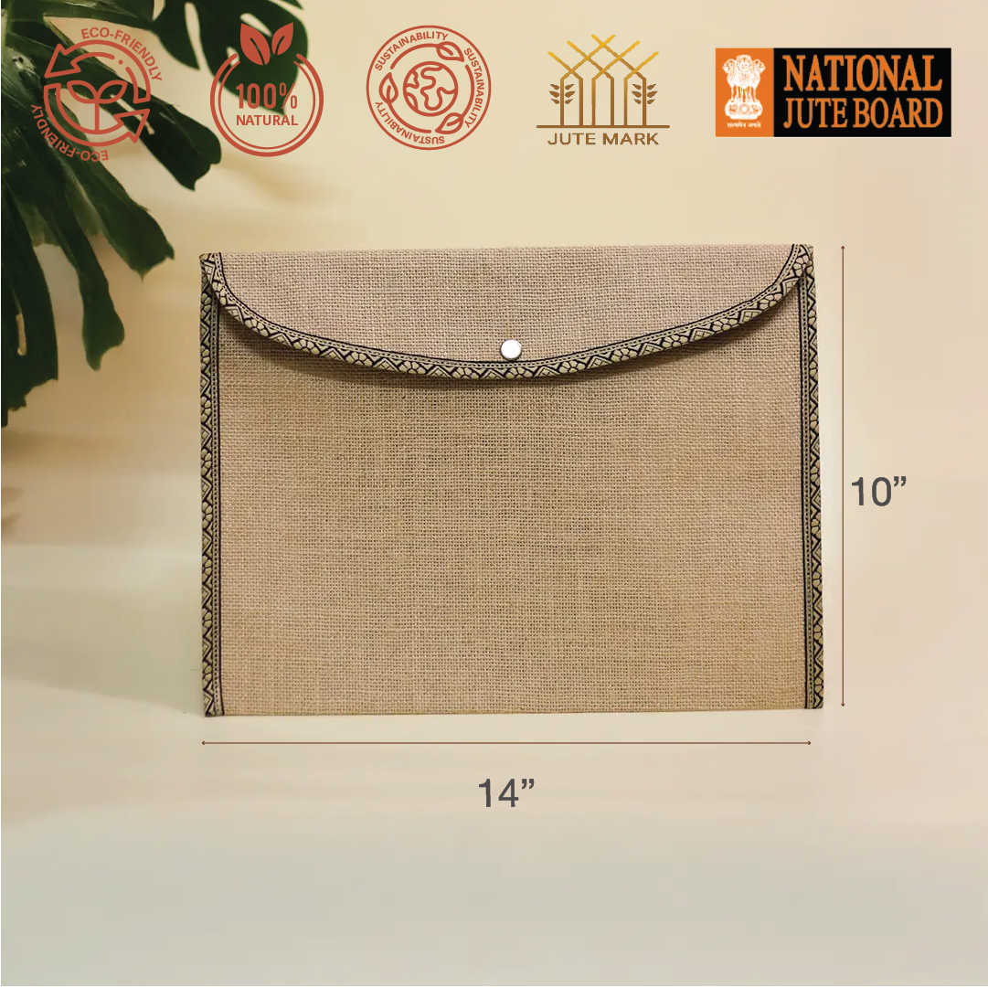 Full Flap folder with button