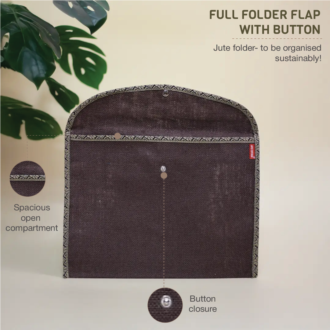 Full Flap folder with button