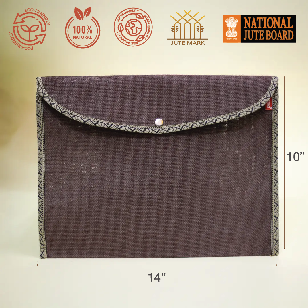 Full Flap folder with button